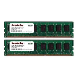 Komputerbay 4GB (2x 2GB) DDR3 DIMM 240 Pin 1066MHz PC3 8500 for ASRock 