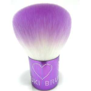 Luxuriously Soft Purple Synthetic Kabuki Brush with Crystal Accents 