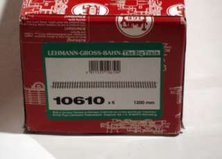 LGB 10610 6 120MM 4 FT STRAIGHT BRASS SECTIONS G SCALE TRACK NIB W 