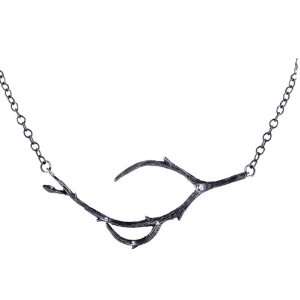  Yayoi Forest Oxidized Sterling Silver Twig Necklace 