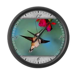    Large Wall Clock Black Chinned Hummingbird 