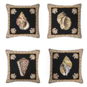  Suzanne Nicoll Sea Shell Hook Pillow Set of 4. Everything 