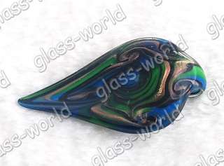 WHOLESALE 12PCS 37*65*10MM Lampwork Glass Pendants FREE  