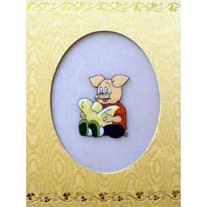  Chinese Double Face Silk Embroidery Greenting Card 