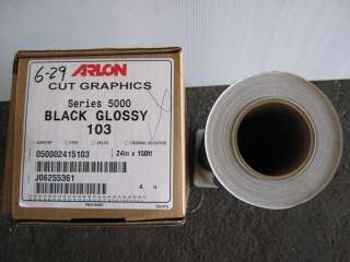 Arlon Series 5000 Black 24 x 50yds Sign Vinyl  