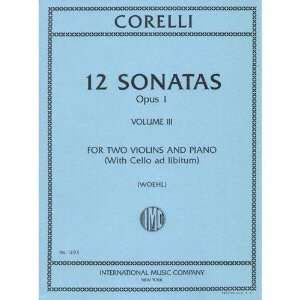  Corelli Arcangelo 12 Trio Sonatas Op 1 Volume 3 No. 7 9 