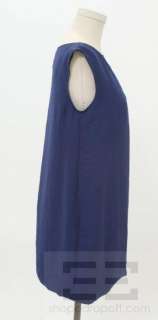 Zara Woman Blue Single Pleated Sleeveless Bubble Hem Dress Size Small 