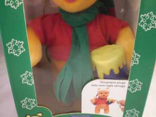 1998 DISNEYS CHRISTMAS POOH ANIMATED ORNAMENT NEW IN BOX  