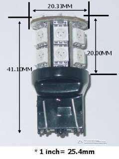   5050 3 Chip SMD/SMT LED RED Tail Light Rear Lamp Bulb DC 12V  