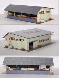 scale building kit Wicks Lumber, incl. decals, lumber  