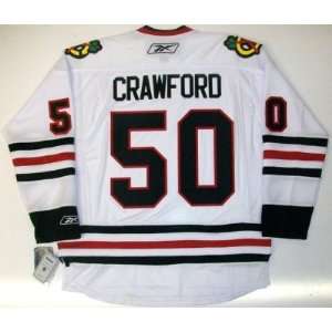  Corey Crawford Chicago Blackhawks Real Rbk Jersey Small 