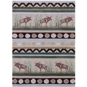  Wilderness Collection Moose Rug 5x7