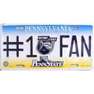   956 Penn State No.1 Fan Nittany Lions College License Plate   210210MM
