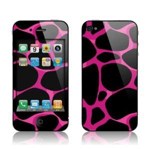  Apple iPhone 4/4S  Pink Giraffe   Protection Kit Skin 