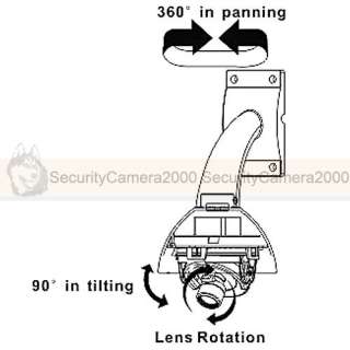 540TVL 1/3 Sony CCD 4 9mm Vari focal Lens RS485 PTZ Dome Camera