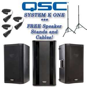    QSC SYSTEM K ONE  Powered Speakers  Players & Accessories