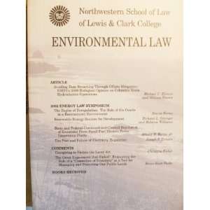  ENVIRONMENTAL LAW Vol. 32 No. 2 Northwestern School of Law 