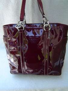 AUTHENTIC COACH PATENT LEATHER BOOK TOTE #12838 VGC  