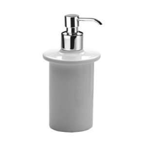  Gedy 6555 02 White Porcelain Round Soap Dispenser 6555 02 