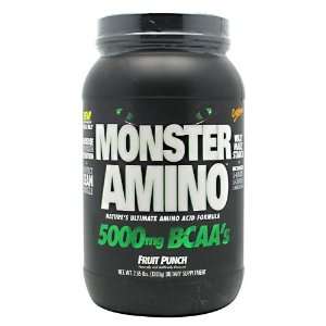   Monster Amino 5000mg BCAA 2.65lbs Fruit Punch