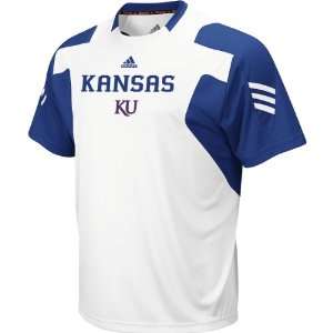 Adidas Kansas Jayhawks Scorch Short Sleeve Crew T Shirt 