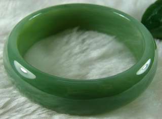   Natural Green Nephrite Hetian Chinese Jade Bangle Bracelet61MM B 131 2