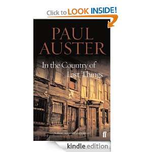 In the Country of Last Things Paul Auster  Kindle Store