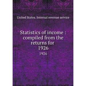  Statistics of income  compiled from the returns for 