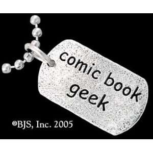    Sterling Silver Comic Book Geek Geek Tag 