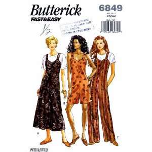 Butterick 6849 Sewing Pattern Jumper & Jumpsuit Size 6   14 Bust 30 1 