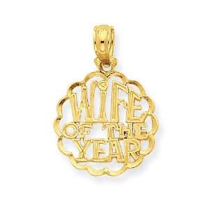  14k Gold Wife of the Year Pendant 0.69 gr. Jewelry