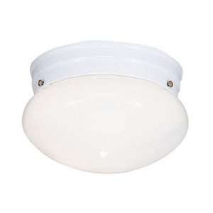 Livex Lighting 7002 03 Flush Mount with Opal Glass in White Finish 