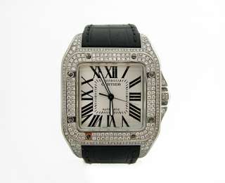 Cartier Santos 100 Stainless Steel Mens Watch  