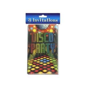 Disco Party invitations, pack of 8   Pack of 72 