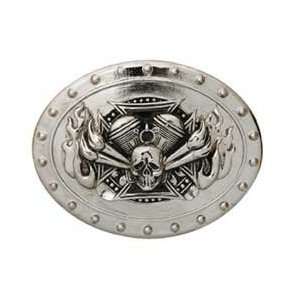   Skull Cross Flame Trophy Buckle 1 1/2 71500 01 Arts, Crafts & Sewing