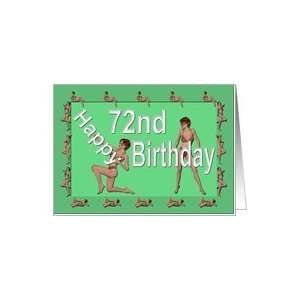  72nd Birthday Pin Up Girls, Green Card Toys & Games
