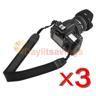 3x Black Camera Shoulder Neck Strap For Canon EOS 1100D T3i 60D 5D 