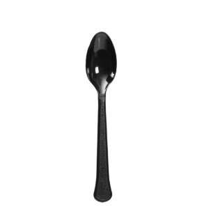    Lets Party By Amscan Jet Black Heavy Weight Spoons 