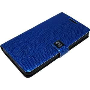  Samsung Galaxy S 2 II i9100 Novoskins Blue Faux PU Leather 