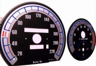 MERCEDES BENZ W124, W126, (W201) 190 glow gauges dials  