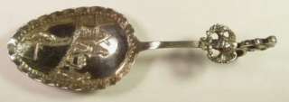 1800s Sterling Silver Dutch Netherlands Holland Repousse Souvenir 