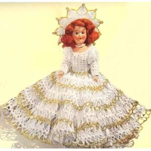  Crochet PATTERN to make   Fairy Queen Doll Dress 8 inch Pattern 