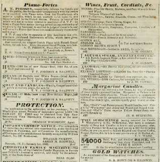 Newspaper Second Seminole War Florida Albany Axe 1842  