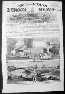 1861 ILN American Civil War Views of Richmond Virginia  
