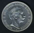 GERMANY PRUSSIA 5 MARKS 1902A WILHELM II SILVER COIN AS