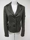 AKRIS Punto womens silver gray wool blazer 8 1290 New  