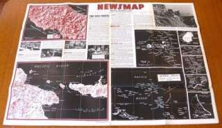 NEWSMAP WW II Poster 1943 The War Fronts Vol.2 No. 33  
