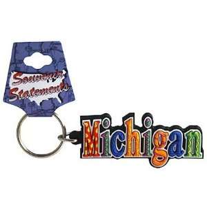  Michigan Keychain Pvc Festive Case Pack 72 Sports 