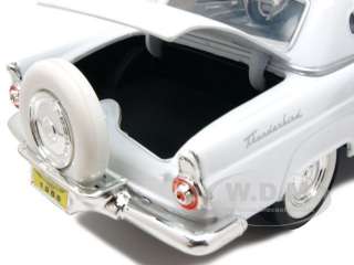 1956 FORD THUNDERBIRD WHITE 124 DIECAST MODEL CAR BY MOTORMAX 73312 
