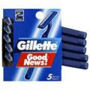  Gillette Good News Razors 5 Razors Health & Personal 